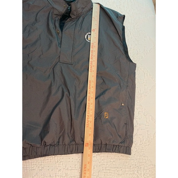 DRYJOYS by FootJoy Vest Mens XL Water Resistant Plaid GOLF Sleeveless 1/4 Zip - Picture 12 of 14